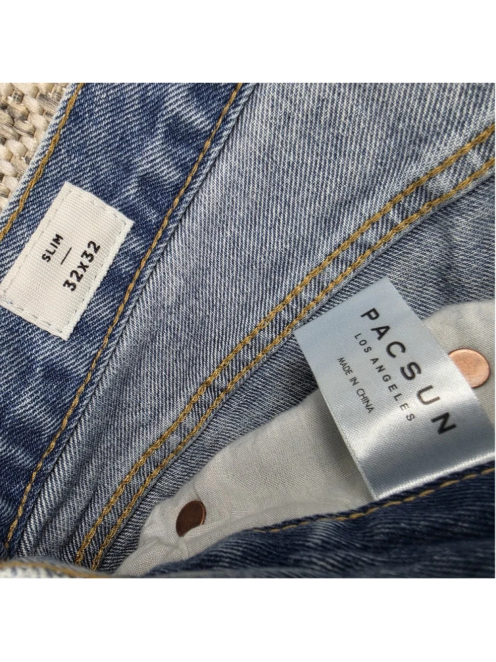 Playboy x PacSun Embroidered Slim Jeans Men’s 32x32 Blue Denim Bunny Logo Y2K